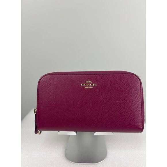 Coach Red & Black Wristlet Wallets Duo - Signature, Gold Details, 2x1 Deal! - Picture 12 of 14